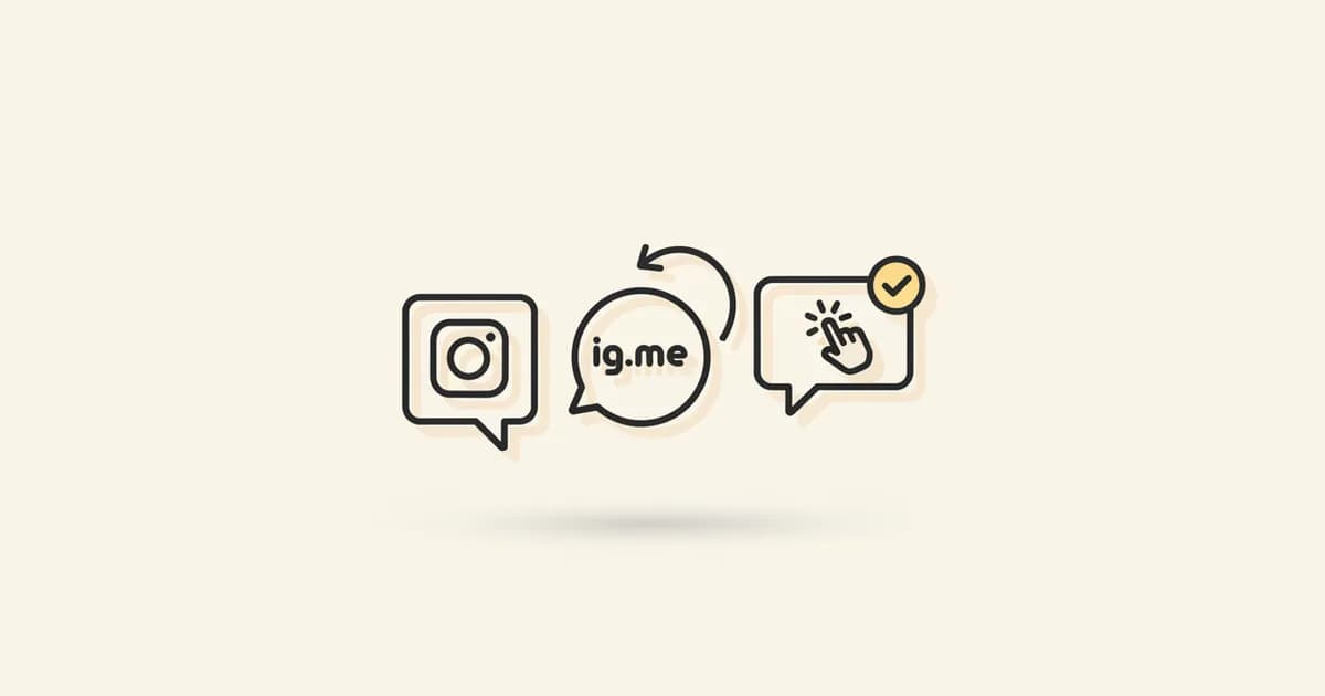 Instagram DM Link Guide 2026: ig.me Deep-Links + Click-to-Message Setup