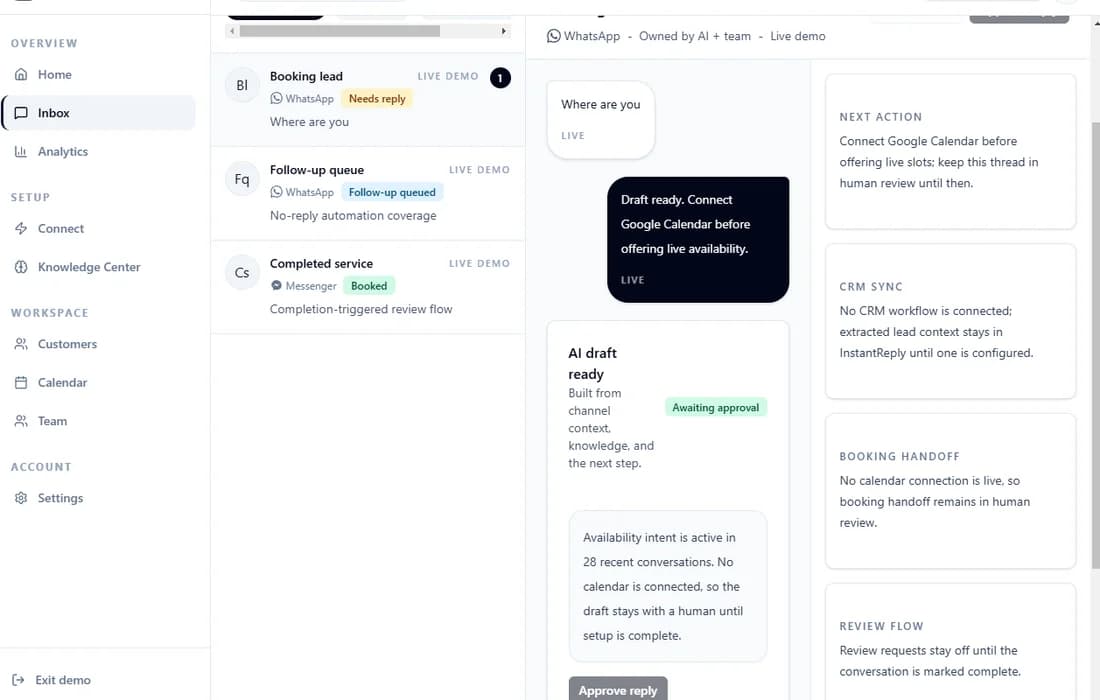 How to Review an AI Draft Reply in Instant Reply