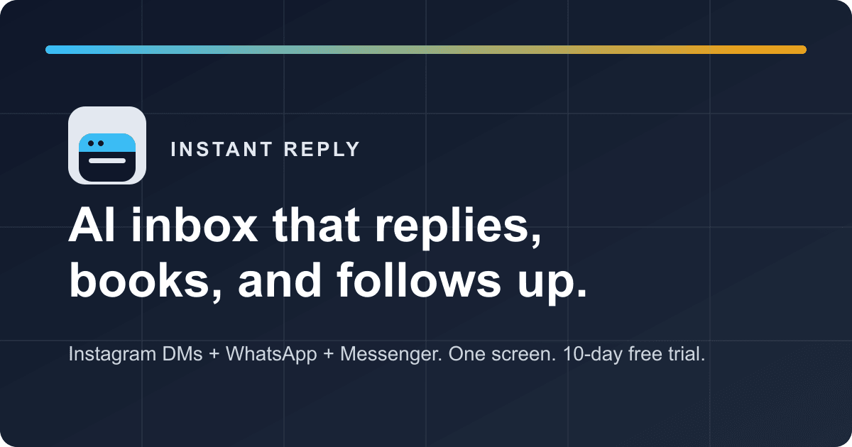 Preview of Instant Reply